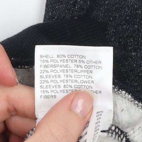 Converse Womens Blue & Charcoal Pullover Sweatshirt XS