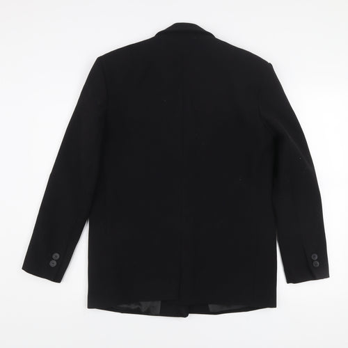 Zara Men's Black Slim Fit Blazer S Classic Mid-Length Jacket