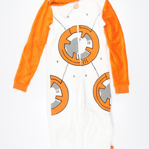Star Wars Boys White and Orange BB-8 Fleece One Piece 13-14 Years