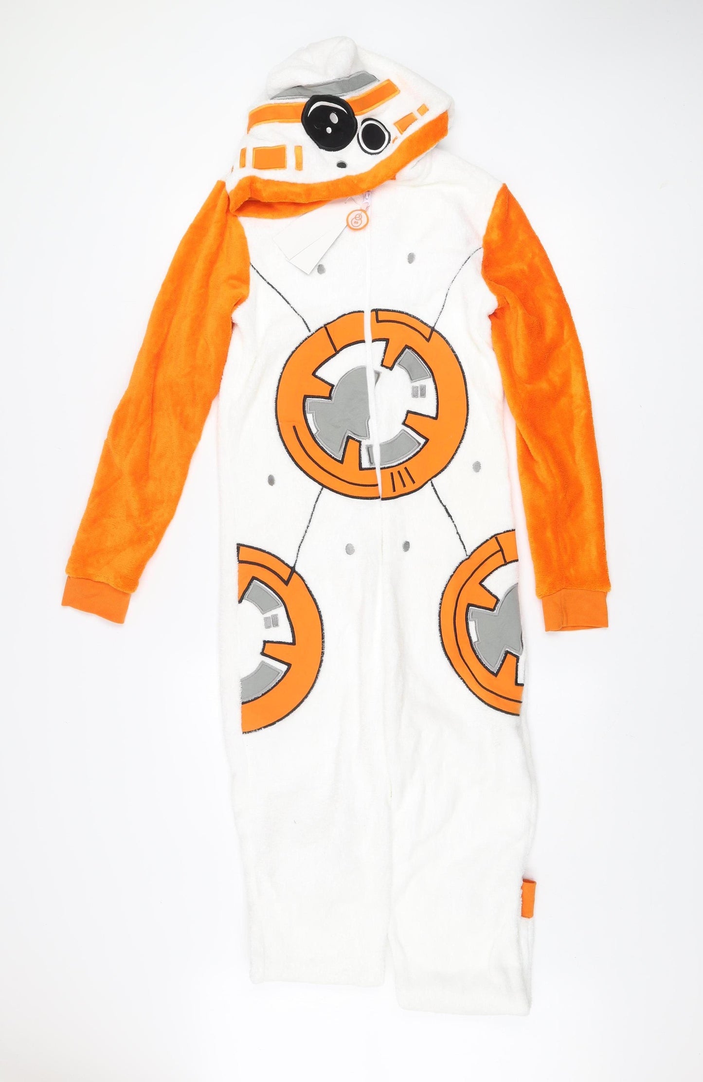 Star Wars Boys White and Orange BB-8 Fleece One Piece 13-14 Years