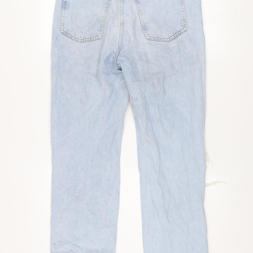 Primark Women’s Light Blue Distressed Boyfriend Jeans Size 10