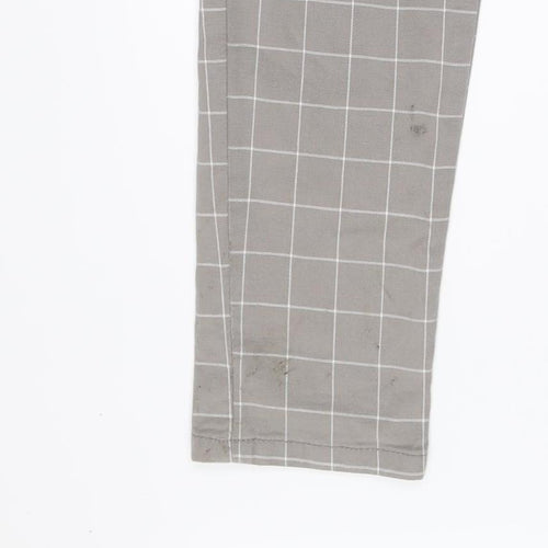 Denim Co Boys Grey Check Slim Fit Jogger Trousers 13-14 Years