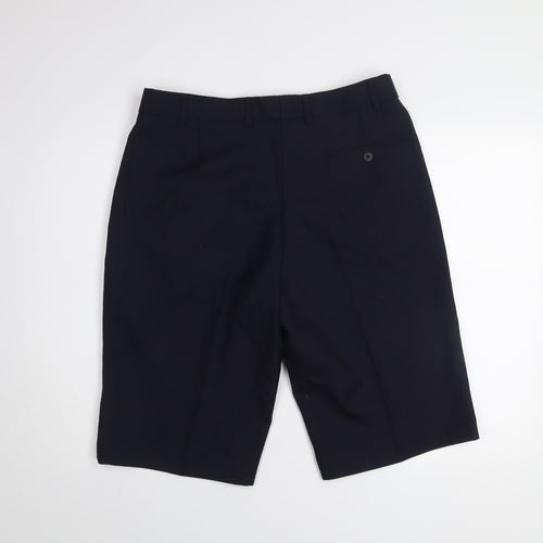 Tailored Image Men's Blue 36 Regular Pleated Chino Shorts