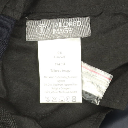 Tailored Image Men's Blue 36 Regular Pleated Chino Shorts