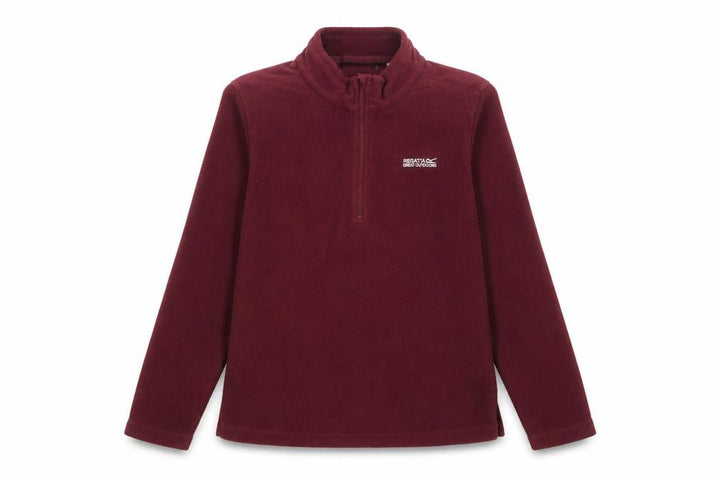 Regatta Girls Red Fleece Quarter Zip Pullover Sweatshirt 11-12 Years