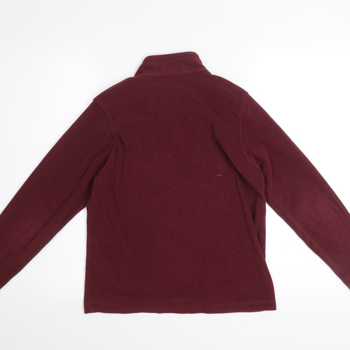 Regatta Girls Red Fleece Quarter Zip Pullover Sweatshirt 11-12 Years
