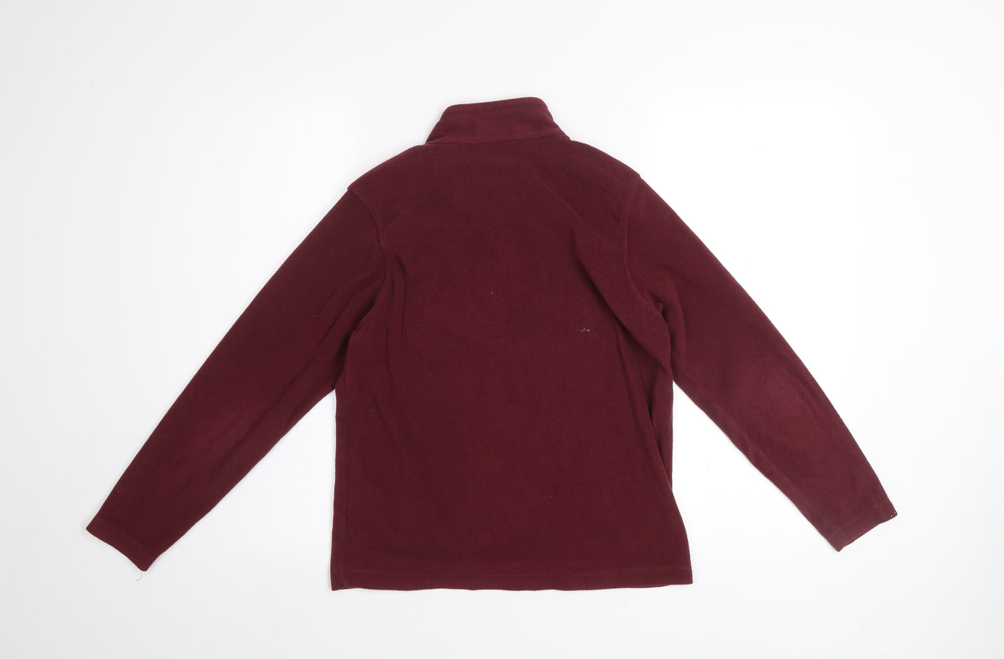Regatta Girls Red Fleece Quarter Zip Pullover Sweatshirt 11-12 Years