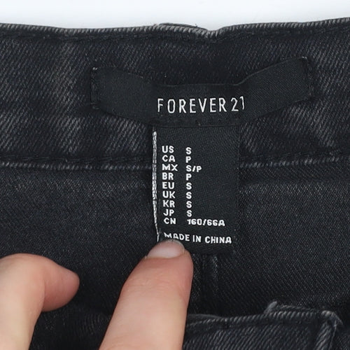 Forever 21 Women's Black Denim Short Pencil Skirt Size S