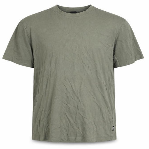Only & Sons Men's Khaki Green Cotton Crew Neck Short Sleeve T-Shirt Size L