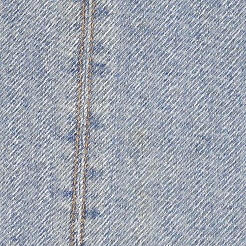 Topshop Women Blue Denim Pinafore Dress Size 6 Petite