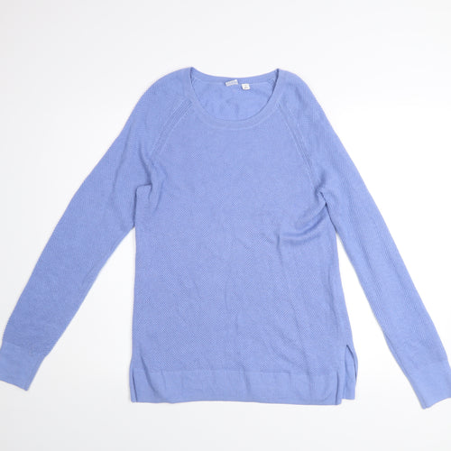GAP Men's Blue Cotton Blend Crew Neck Pullover Jumper Size S