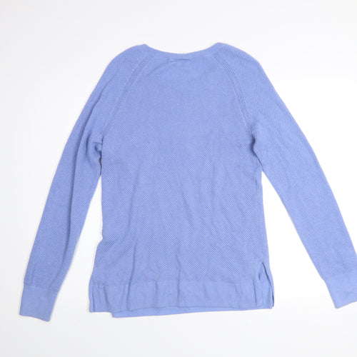 GAP Men's Blue Cotton Blend Crew Neck Pullover Jumper Size S