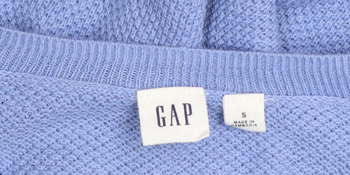 GAP Men's Blue Cotton Blend Crew Neck Pullover Jumper Size S