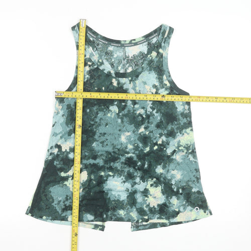 Marks and Spencer Women’s Green Camouflage Tank Top Size 8