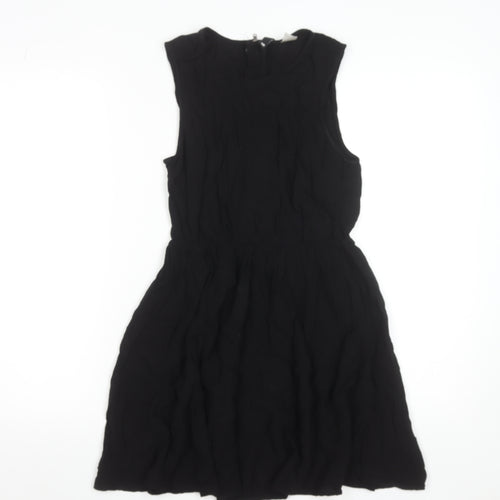 H&M Women’s Black A-Line Sleeveless Knee Length Dress Size 8