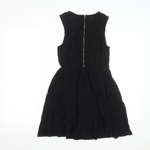 H&M Women’s Black A-Line Sleeveless Knee Length Dress Size 8