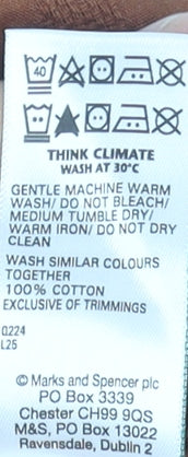 Marks and Spencer Men's Brown Chino Shorts 2XL Elastic Waist Cotton