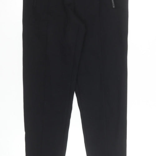 Marks and Spencer Women Black Size 8 Regular Ankle Leggings
