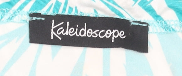 Kaleidoscope Women Green Tropical Print Sleeveless Slip Dress UK 12