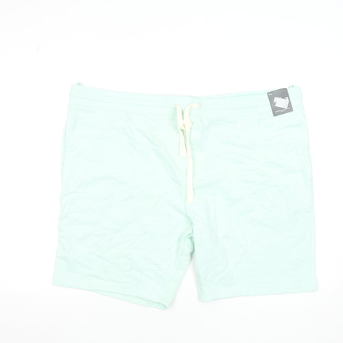 Marks and Spencer Men’s Green 3XL Sweat Shorts with Drawstring Waist
