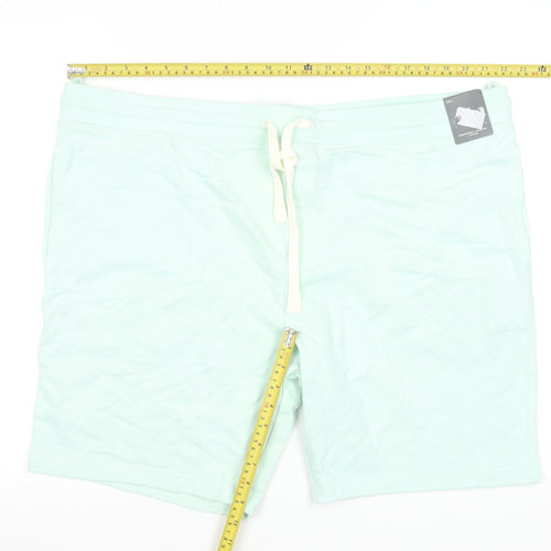 Marks and Spencer Men’s Green 3XL Sweat Shorts with Drawstring Waist