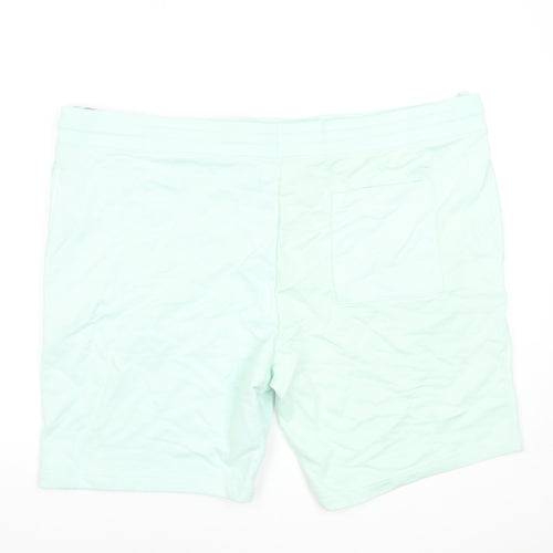 Marks and Spencer Men’s Green 3XL Sweat Shorts with Drawstring Waist