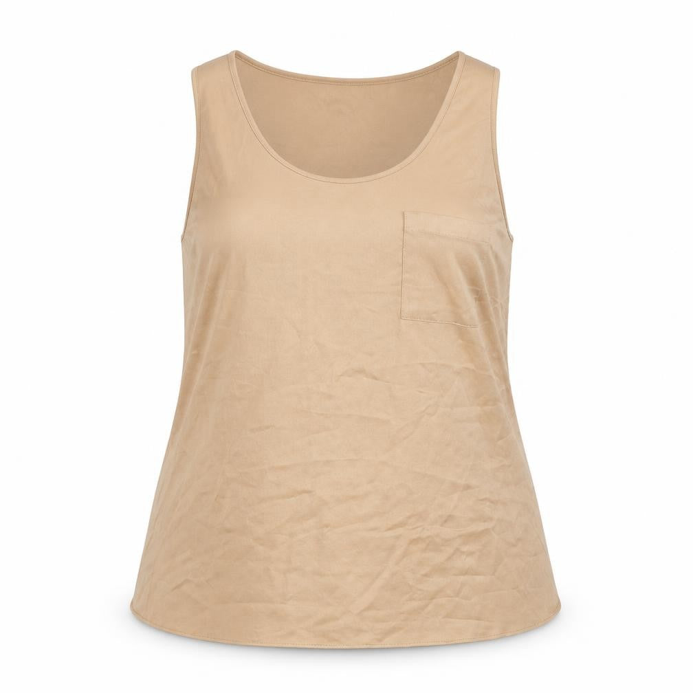 River Island Women’s Beige Polyester Sleeveless Tank Top UK 16