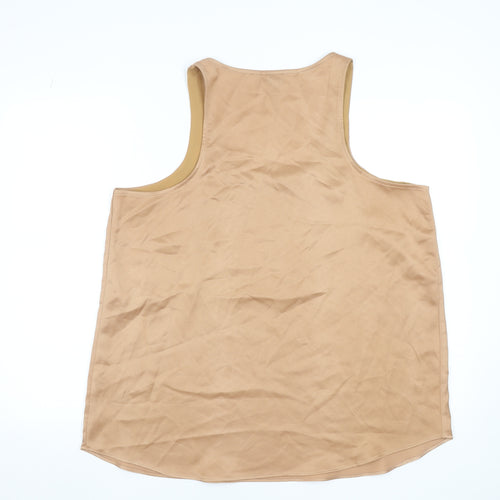 River Island Women’s Beige Polyester Sleeveless Tank Top UK 16