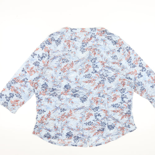 Marks and Spencer Women’s Multicoloured Floral Blouse UK 18 3/4 Sleeve Tunic