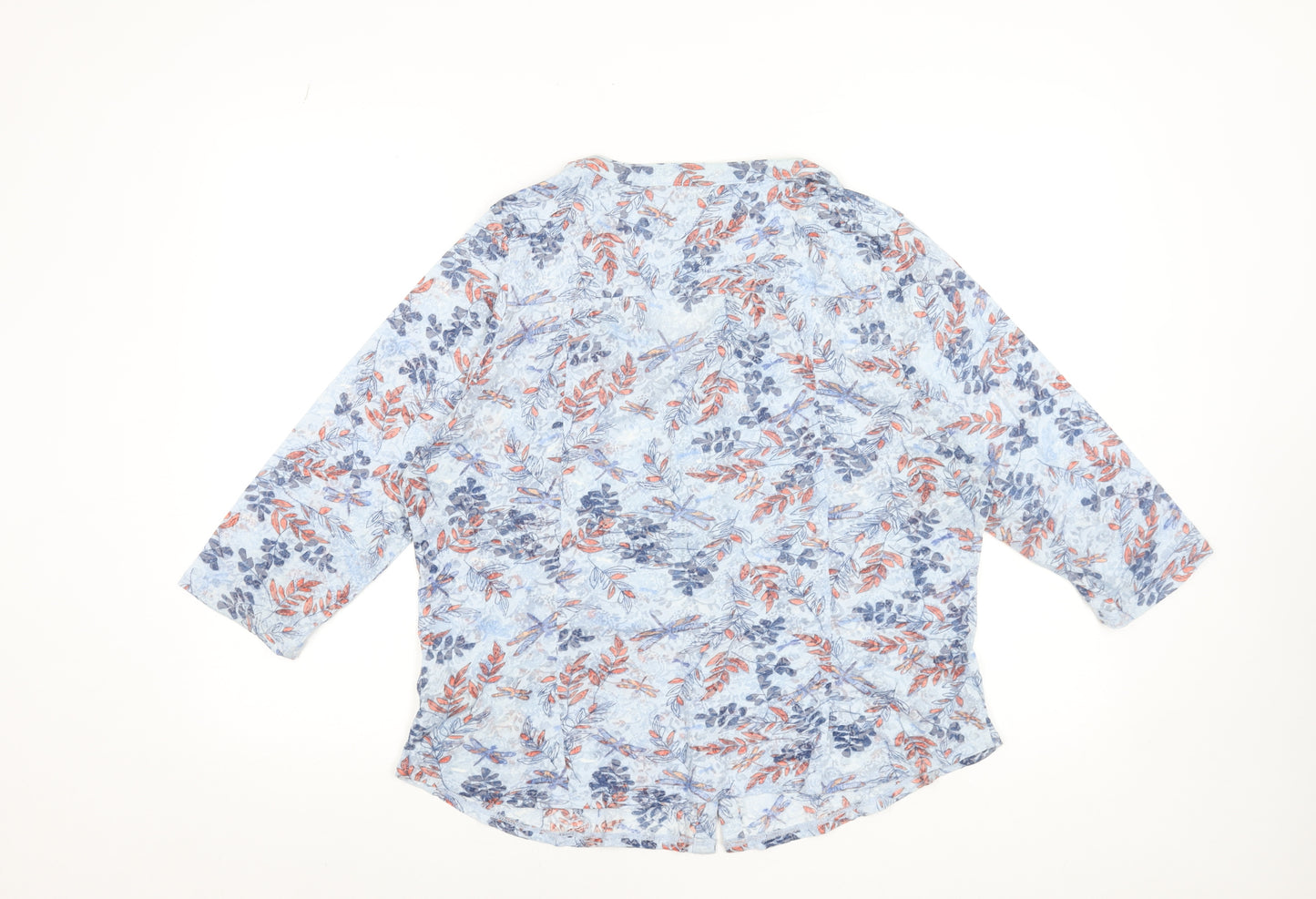 Marks and Spencer Women’s Multicoloured Floral Blouse UK 18 3/4 Sleeve Tunic