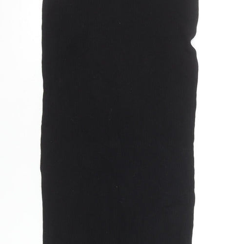 ASOS Women Black Size 4 High Rise Midi Pencil Skirt