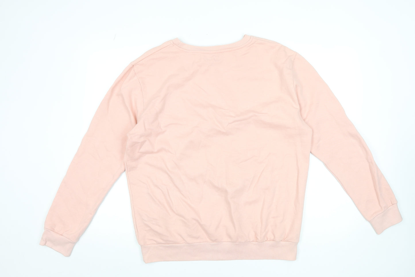 Disney Women Pink Mickey Mouse Graphic Sweatshirt Size 14 XL Cotton Blend