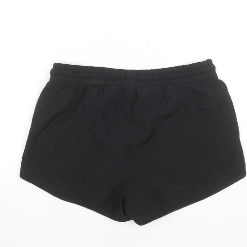 Puma Women Black Size 16 UK Athletic Shorts Polyester Drawstring