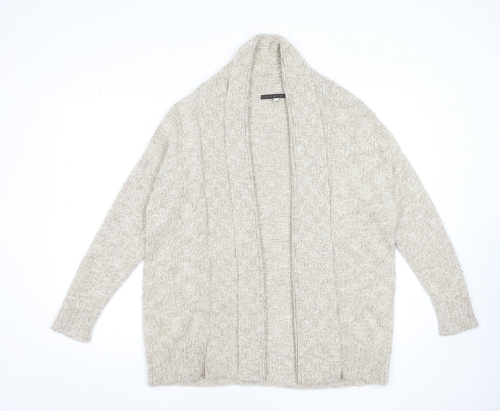 Peruvian Connection Women's Beige Alpaca Knit Cardigan XS