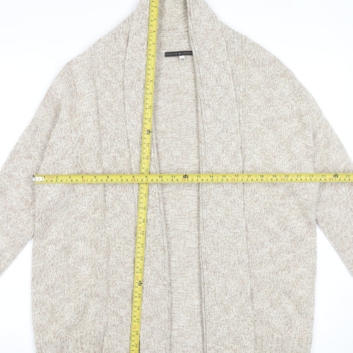 Peruvian Connection Women's Beige Alpaca Knit Cardigan XS