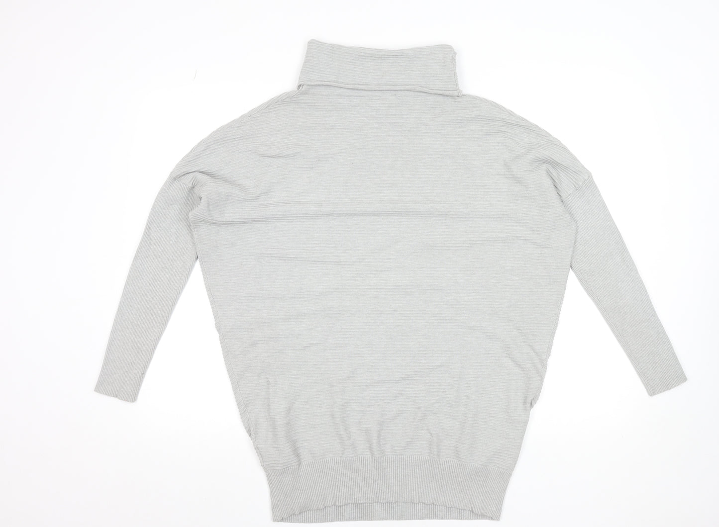 Phase Eight Women's Grey Roll Neck Long Sleeve Pullover Jumper Size S