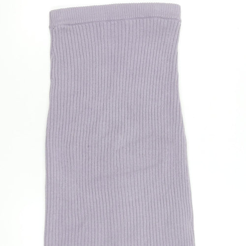 Hollister Women’s Purple Knit Ribbed Midi Skirt XS Ultra High Rise