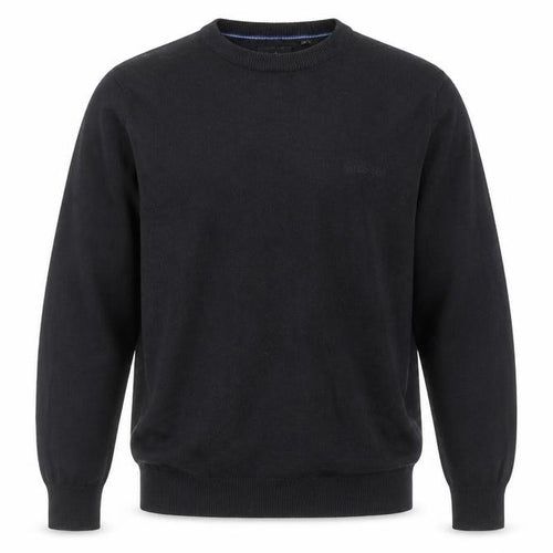 Pierre Cardin Men's Black Acrylic Crew Neck Jumper Size M