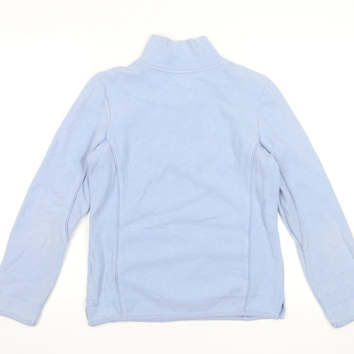 Fat Face Women Blue Size 8 1/4 Zip Pullover Sweatshirt