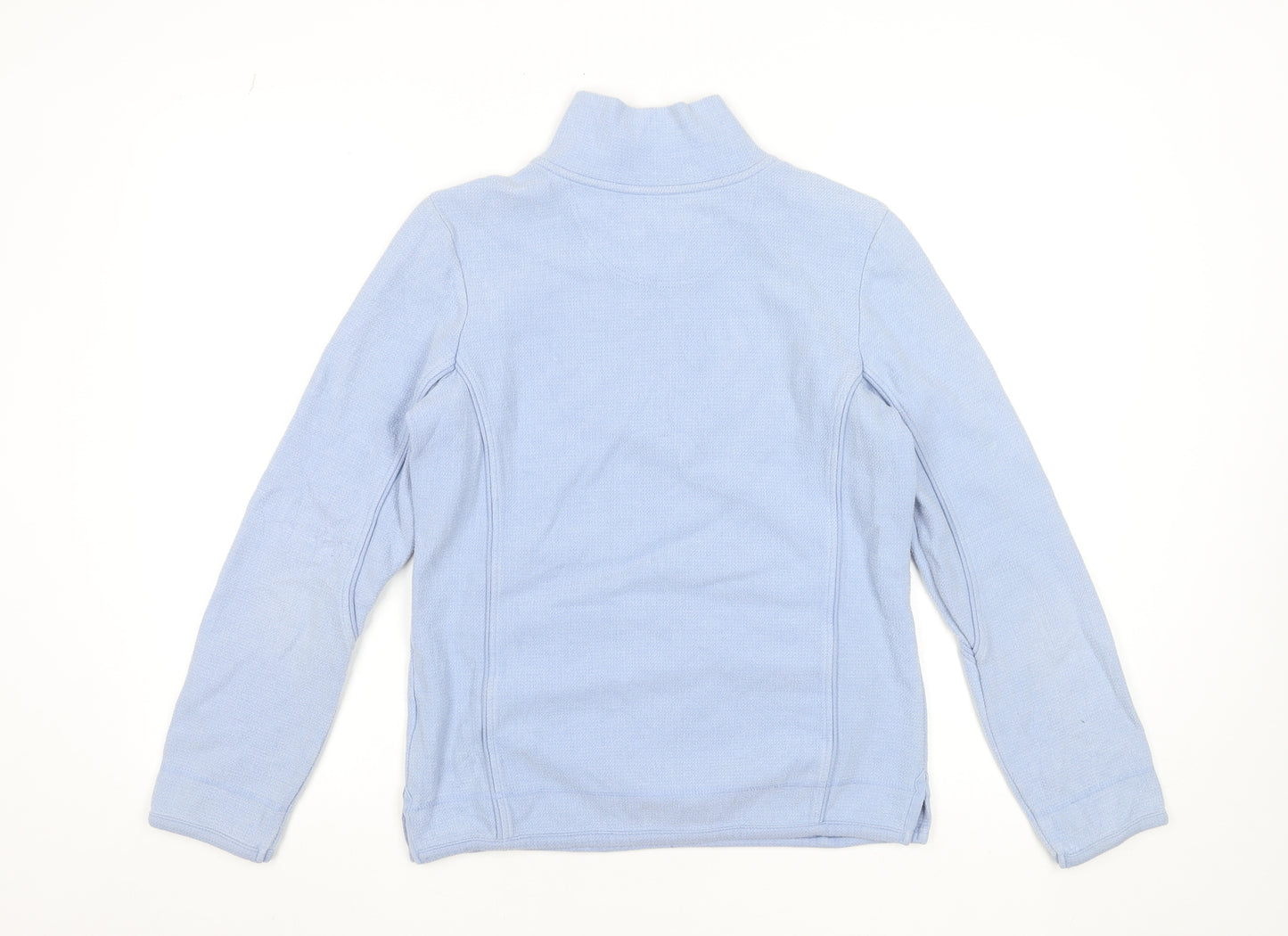 Fat Face Women Blue Size 8 1/4 Zip Pullover Sweatshirt