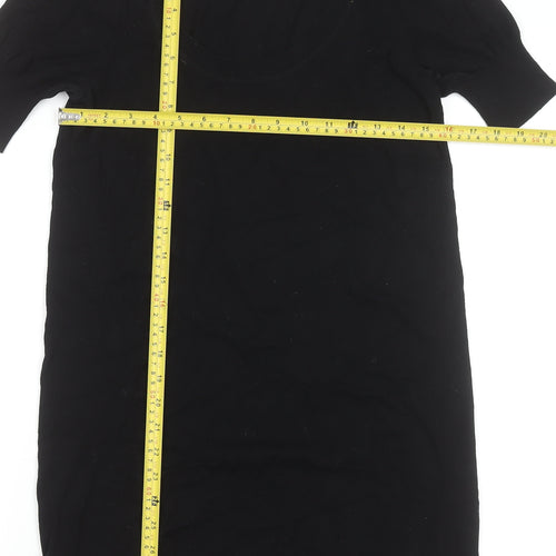 DKNY Jeans Women’s Black Short Sleeve Knit T-Shirt Dress Size S