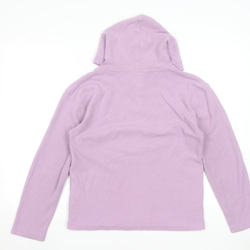 Fat Face Women's Purple Size 10 Henley Hoodie Cotton Blend