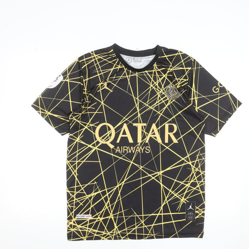 Jordan PSG Men's Black Football Jersey T-Shirt Size M Athletic Fit