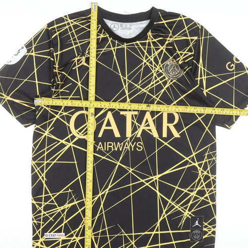 Jordan PSG Men's Black Football Jersey T-Shirt Size M Athletic Fit