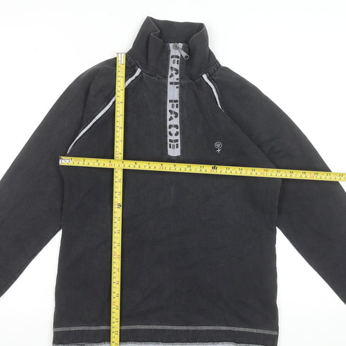 Fat Face Women's Black Size 8 1/4 Zip Pullover Sweatshirt