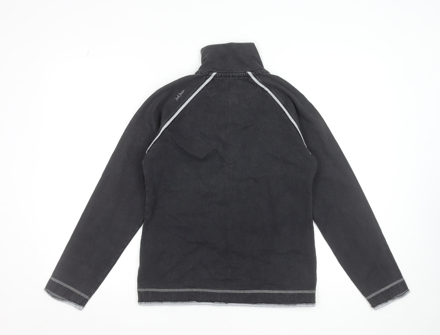 Fat Face Women's Black Size 8 1/4 Zip Pullover Sweatshirt
