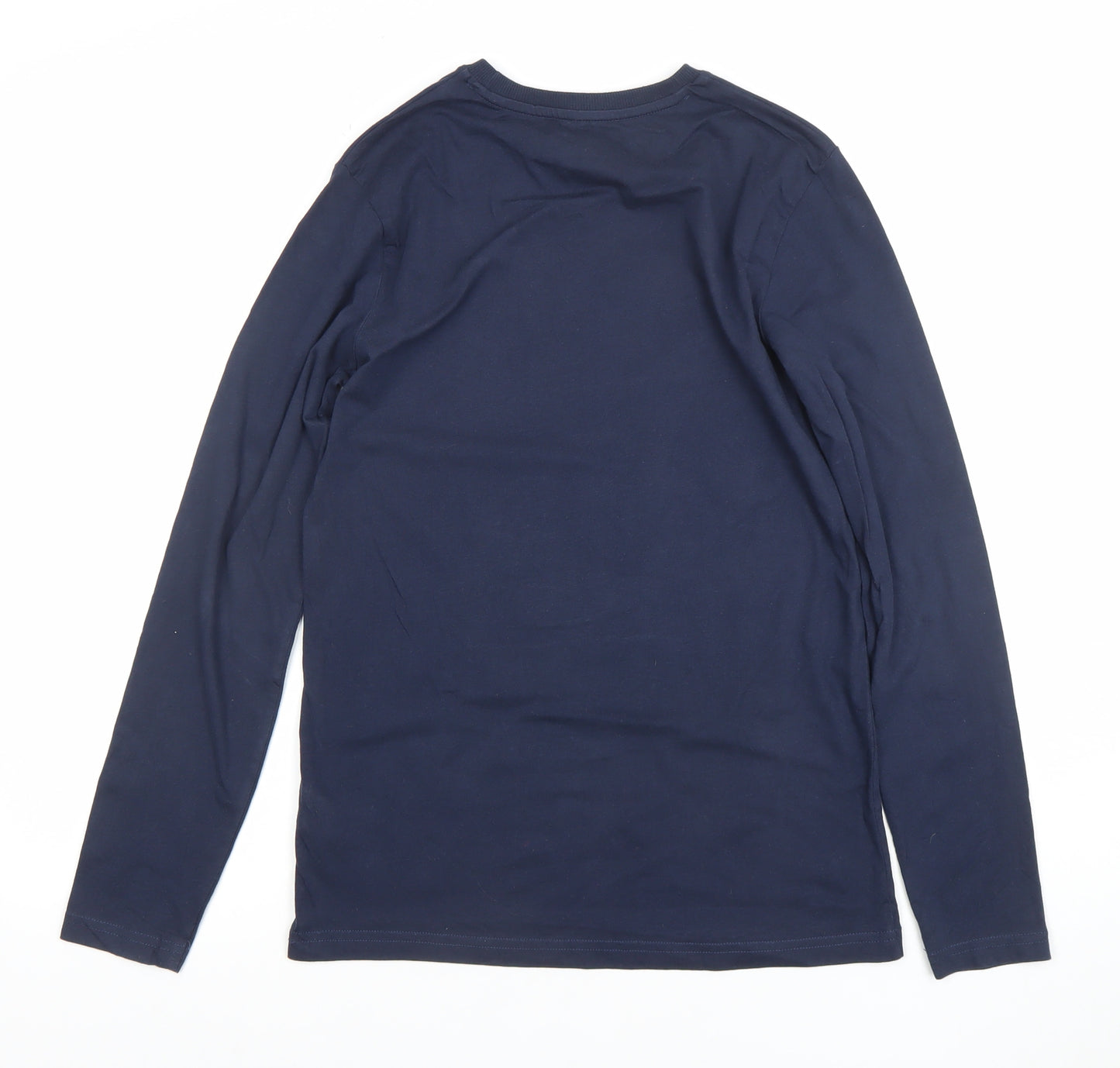 Marks and Spencer Boys Blue Long Sleeve Graphic T-Shirt 12-13 Years