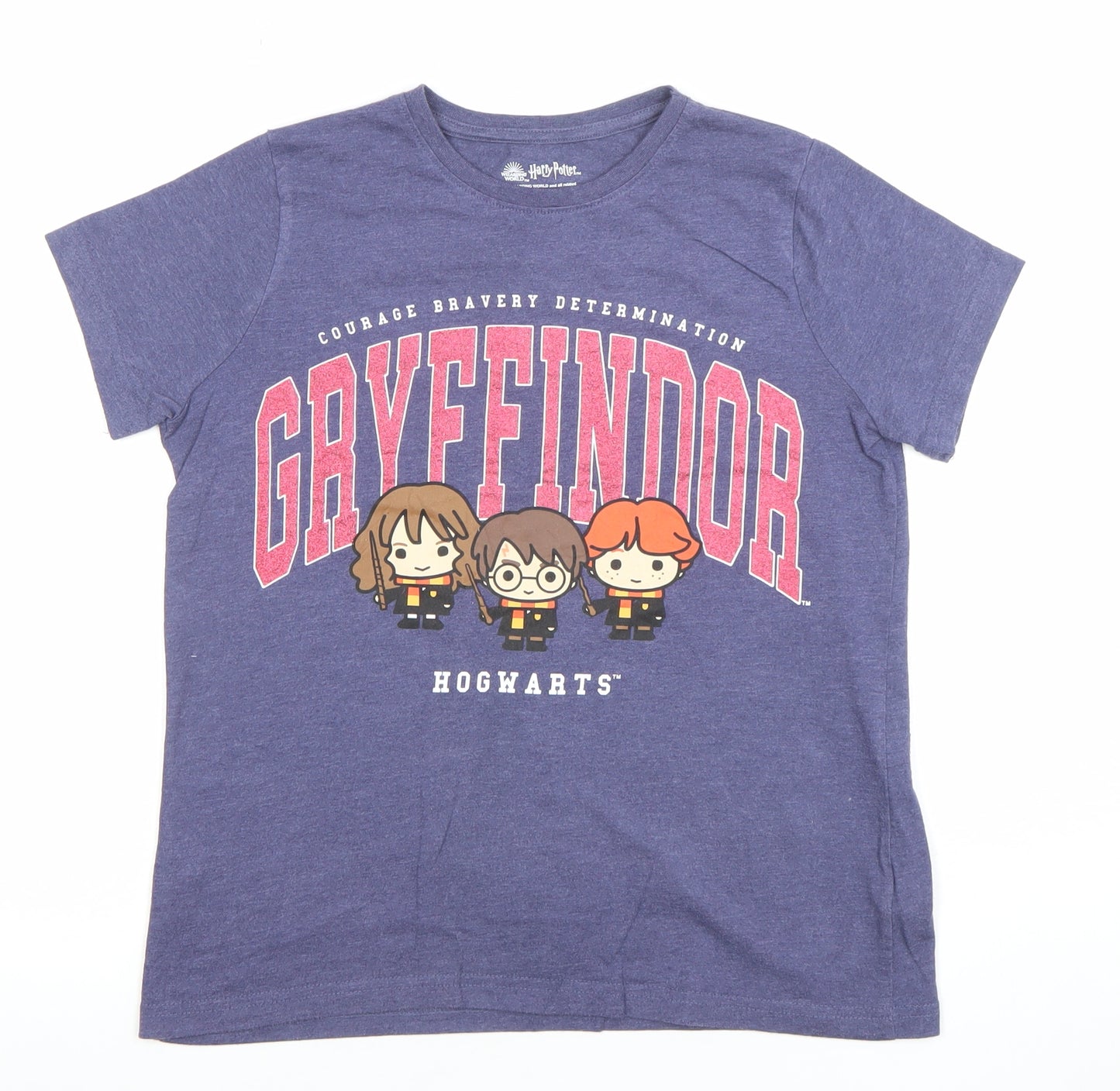 Harry Potter Girls Blue Gryffindor Graphic T-Shirt 10-11 Years