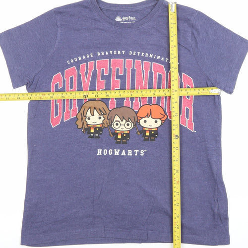 Harry Potter Girls Blue Gryffindor Graphic T-Shirt 10-11 Years