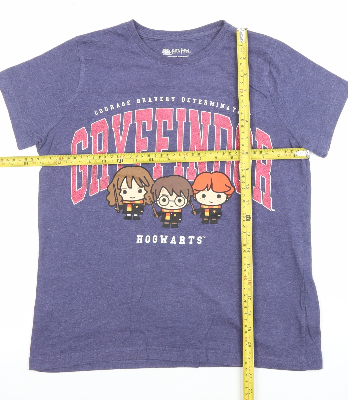 Harry Potter Girls Blue Gryffindor Graphic T-Shirt 10-11 Years
